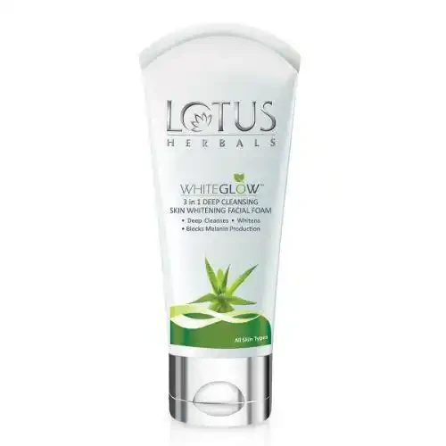 LOTUS WHITEGLOW 3 IN 1 DEEP CLEANSING SKIN WHITENING FACIAL FOAM 100 G