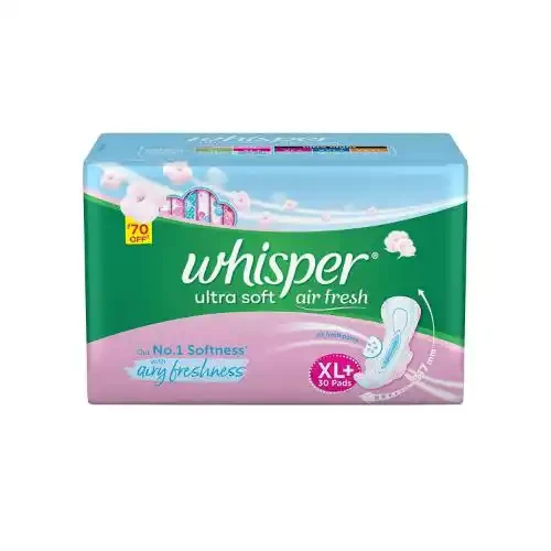 WHISPER ULTRA SKIN LOVE SOFT SANITARY PADS XL + 30 U