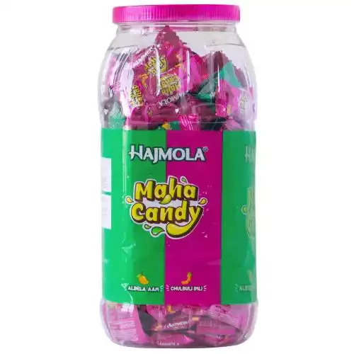 DABUR HAJMOLA MAHA CANDY 130 JAR + FREE 20 POUCH