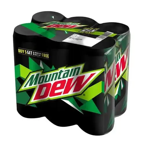 MOUNTAIN DEW CAN 250 ML PK6
