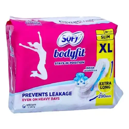 SOFY BODYFIT SANITARY PADS XL 18U PK 3