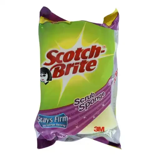 SCOTCH-BRITE SCRUB SPONGE 6X9.5CM PK3