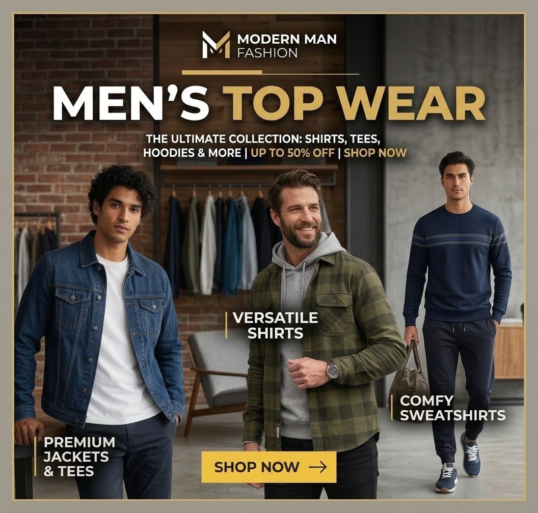 Mens top wear