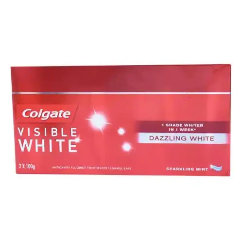 COLGATE VISIBLE WHITE TOOTHPASTE 200 G SAVER PACK (100 G + 100 G)