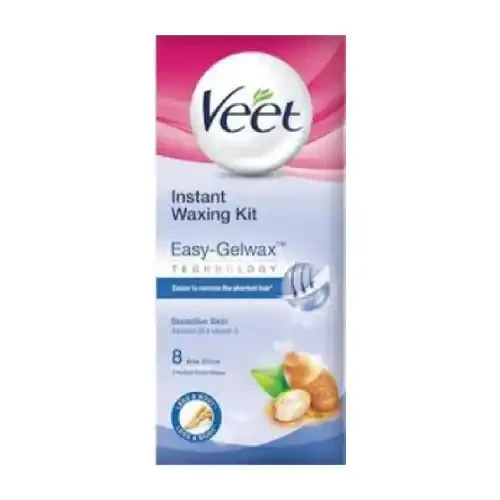 VEET SENSITIVE SKIN BODY WAXING STRIPS 8 U