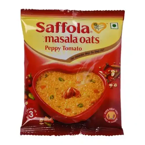 SAFFOLA MASALA OATS PEPPY TOMATO POUCH 39 G