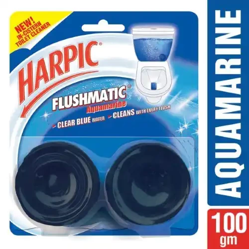 HARPIC FLUSHMATIC IN-CISTERN TOILET CLEANER MARINE 2 U 100 G