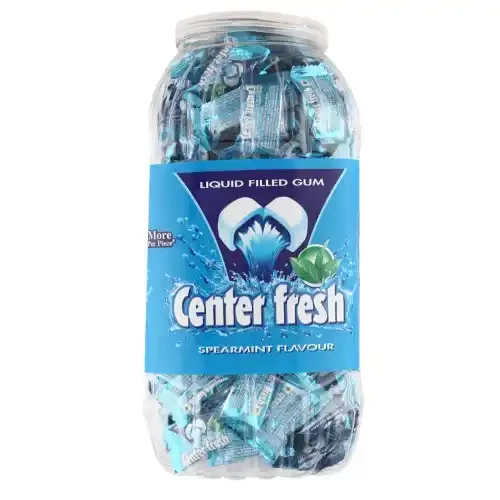 CENTER FRESH SPEARMINT CHEWING GUM 225 UNITS JAR 675 G