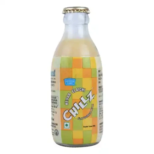 MOTHER DAIRY CHILLZ KESAR FLAVOURED MILK BOTTLE 180 ML