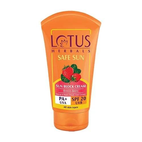 LOTUS SAFE SUN SUN BLOCK SPF-20 50 G
