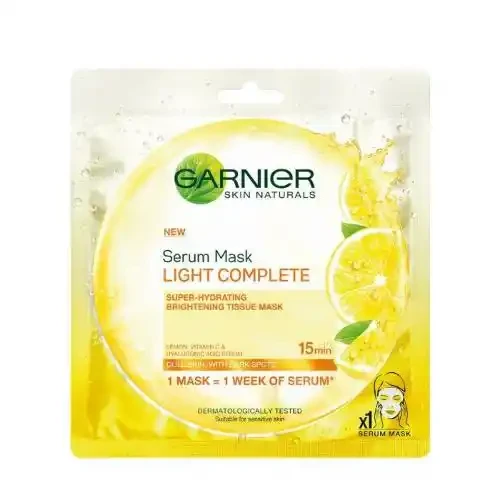 GARNIER SKIN NATURALS LIGHT COMPLETE FACE MASK (YELLOW) 28 G