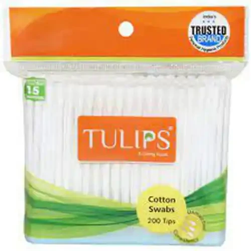 TULIPS EAR BUDS SWABS 100 U BAG