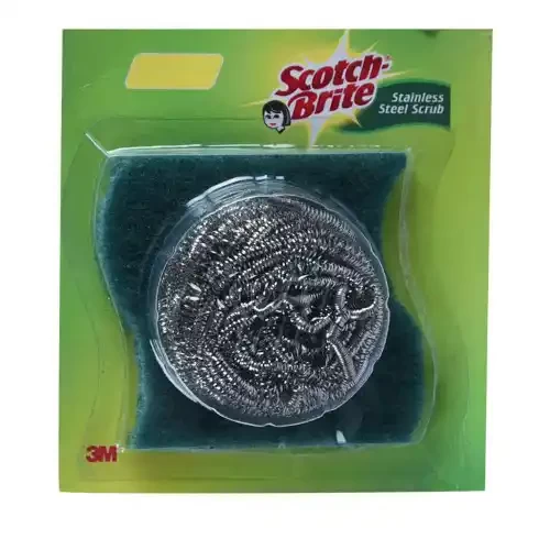 SCOTCH BRITE STAINLESS STEEL WOOL SCRUBBER