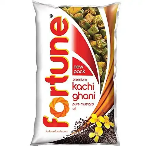 FORTUNE KACHI GHANI MUSTARD OIL (KGMO) POUCH 1 L